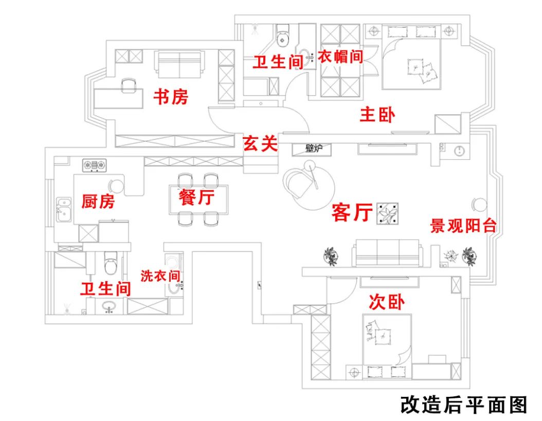 户型图,老房翻新,老房改造,旧房翻新公司,最家计划,旧房翻新费用,房子翻新找哪家好,老旧房翻新多少钱